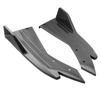 Seitenschweller Rocker Kompatibel Mit Toyota Kompatibel Mit Camry 2018-2022 Heckstoßstangenschutz Canards Splitter Seitenschwellerschutz Kits Step Car 48cm(Carbon Fiber Look)