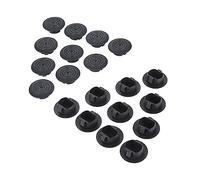 Seitenschweller Schweller Reparaturblech 20Pcs Für Toyota Für Corolla Für Camry Seite Rock Trim Clips Tür Clip Vios Kotflügel Entwässerung Loch Abdeckung 10 20 50 Schwarz Kunststoff Clips