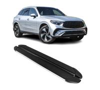 Seitenschweller Trittbretter für Mercedes GLC 2022-2024 Silber Aluminium 2 tlg
