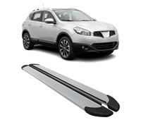 Seitenschweller Trittbretter Schweller für Nissan Qashqai +2 2008-2014 Alu Grau