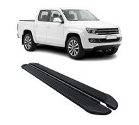Seitenschweller Trittbretter für VW Amarok DoubleCab 2010-2022 Aluminium Schwarz