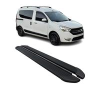 Seitenschweller Trittbretter Schweller für Dacia Dokker 2012-2021 Alu Schwarz