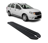Seitenschweller Trittbretter Schweller für Dacia Logan 2013-2020 Alu Schwarz