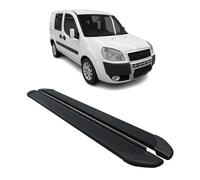 Seitenschweller Trittbretter Schweller für Fiat Doblo L1 2000-2010 Alu Schwarz