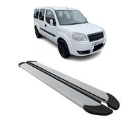 Seitenschweller Trittbretter Schweller für Fiat Doblo Maxi 2000-2010 Alu Grau