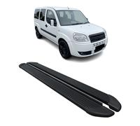 Seitenschweller Trittbretter Schweller für Fiat Doblo Maxi 2000-2010 Alu Schwarz