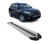 Seitenschweller Trittbretter Schweller für Hyundai Santa Fe 2006-2012 Alu Grau