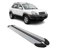 Seitenschweller Trittbretter Schweller für Hyundai Tucson 2004-2009 Alu Grau