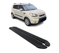 Seitenschweller Trittbretter Schweller für Kia Soul 2008-2015 Aluminium Schwarz