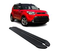 Seitenschweller Trittbretter Schweller für Kia Soul 2013-2019 Aluminium Schwarz