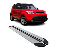 Seitenschweller Trittbretter Schweller für Kia Soul 2013-2019 Aluminium Silber