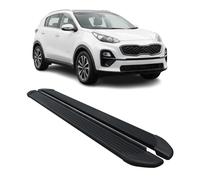 Seitenschweller Trittbretter Schweller für Kia Sportage 2015-2021 Alu Schwarz