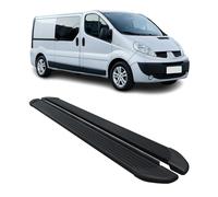 Seitenschweller Trittbretter Schweller für Opel Vivaro 2001-2014 L2 Alu Schwarz