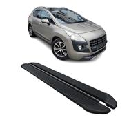 Seitenschweller Trittbretter Schweller für Peugeot 3008 2009-2016 Alu Schwarz