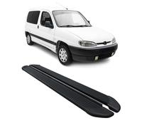 Seitenschweller Trittbretter Schweller für Peugeot Partner 1996-2004 Alu Schwarz