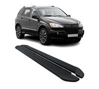 Seitenschweller Trittbretter Schweller für Ssangyong Kyron 2005-2014 Alu Schwarz