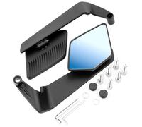Seitenspiegel Motorrad für Honda Forza750 NSS750 Forza 750 NSS,Aluminium Einstellbare Drehbarer Wind Flügel Seite Rückspiegel Rückseitenspiegel Lenkerspiegel Zubehör, Black-Blue Glass