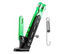 Seitenständer Motorrad für Yamaha Tricity 300 Tricity300, Motorrad Einstellbare Kickstand rutschfest und Langlebig Seitenhalterung Zubehör,F/Green