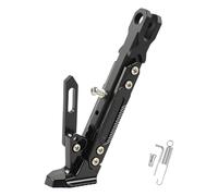 Seitenständer Motorrad für Yamaha Tricity 300 Tricity300, Motorrad Einstellbare Kickstand rutschfest und Langlebig Seitenhalterung Zubehör,A/Black