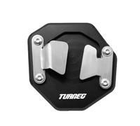 Seitenständerplatte Motorrad-Refit-Zubehör Für Aprilia Tuareg 660 2021-2022, Ständerplatte, Seitenständer, Fußstütze, Vergrößerungsverlängerung Halterungsvergrößerer (Farbe : Schwarz)