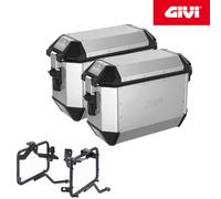 Givi Trekker Alaska, Kofferset Monokey 36 L Silber