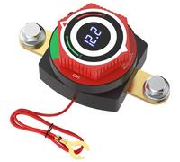 Seitlicher Batterietrennschalter 12V mit digitaler Voltmeter-Anzeige