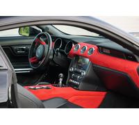 Selbstklebender Mikrofaserstoff Folie Auto anthrazit Wildleder Optik Samt Velour