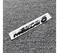 SELUVI Auto Emblem für Mazda 6 2018-2023, Emblem Logo Buchstaben Emblem Zeichen Heckklappe Emblem ABS Schriftzug Emblem Aufkleber Vorne Hinten Kofferraum Tuning Zubehör,Mazda 6-Black