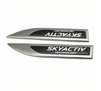 SELUVI Auto Emblem für Mazda CX-30 2019-2023, Kotflügel Emblem Logo Buchstaben Emblem Heckklappe Emblem Metall Aufkleber für Kofferraum Kotflügel Abzeichen Karosserie Zubehör,Black-B