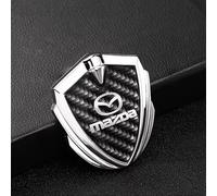 Auto Emblem für Mazda CX-5 2012-2017, Emblem Logo Buchstaben Emblem Zeichen Heckklappe Emblem Metal Schriftzug Emblem Aufkleber Vorne Hinten Karosserie Tuning Zubehör,Silver
