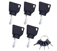 Selyse 5 Stück Zündschlüssel-Set, Ersatz für Bagger-Startschalter, passt für JCB Landwirtschafts-Baggermaschinen, Kippern, Bulldozern und Gabelstaplern.