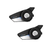 Sena 20S EVO Motorrad Bluetooth Kommunikationssystem mit HD Lautsprechern, Doppelpack