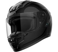 Sena Phantom Integralhelm mit integrierter Kommunikation, LED-Beleuchtung und 2. Generation Sound by Harman Kardon (Schwarz glänzend, M)
