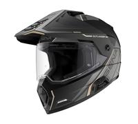 Sena Outlander Dual Sport Bluetooth Smart Motorradhelm mit Sound von Harman Kardon sowie Mesh- und Wave-Intercom-Kommunikation (Schwarz Matt, L)