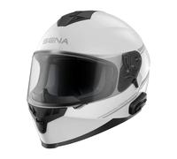 Sena Outride ECE-zertifizierte Motorrad Integralhelm Mir integrierter Bluetooth Intercom und Smartphone-Verbindung (Weiß, L)