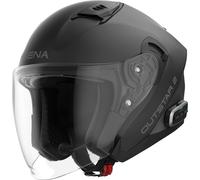 Smart Helm Sena Outstar 2 Schwarz Matt Mesh Wave Intercom Motorradhelm Jethelm, XL XL matt schwarz