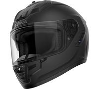 SENA Phantom Integralhelm für Motorrad mit Mesh-Headset, Mattschwarz L