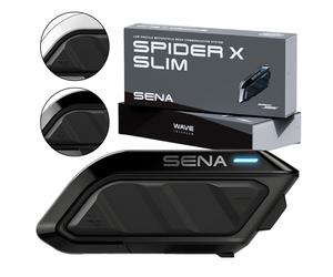 Sena Spider X SLIM Single Bluetooth / Mesh Kommunikationssystem - Sound by Bose - inkl. 3 Farbcovern
