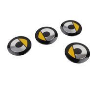 SenhE 4 Stück 56mm Abzeichen-Aufkleber Radnabenkappen Radnaben-Zierkappen Aufkleber für Smart 450 451 453 Anti Rost Autoteile dekorative Accessoires,B
