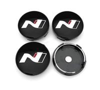 SenHe 4 Stück 60mm Abzeichen Radnabenkappen Radnaben-Zierkappen für Hyundai NLine Sonata Tucson Azera Elantra Veloster Kona Anti Rost Autoteile dekorative Accessoires Nabendeckel Felgen Kappen