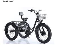 Senioren E-Dreirad E-trike 500W 25km/h Elektro Trike Stabil 48V 12Ah mit Korb