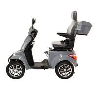 SENIOREN-MOBIL ELEKTRO-ROLLER 4-RAD 15KM/H 1KW 60V 20AH LITHIUM AKKU COC GRAU