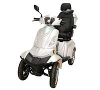 SENIOREN-MOBIL ELEKTRO-ROLLER 4-RAD 15KM/H 1KW 60V 40AH LITHIUM AKKU COC SILBER