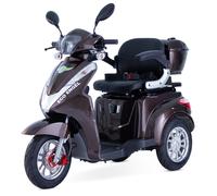 ECO ENGEL 501 Braun Elektro Dreirad mit 20 Ah Li-Io Akku, 25 km/h HERAUSNEHMBAR Seniorenmobil