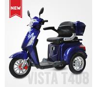 Seniorenmobil Elektro-Roller Senioren-Dreirad 25km/h 60V 20Ah 1000 Watt Blau