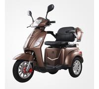 Seniorenmobil Elektro-Roller Senioren-Dreirad 25km/h 60V 20Ah 1000 Watt Braun