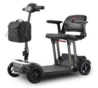 Seniorenmobil Elektromobil faltbar E-Roller mit Sitz 12Ah Lithium-Akku 21,75 kg leicht 15 km Reichweite Aluminiumrahmen Klappsitz 180W Motor 6 km/h LED-Bremse