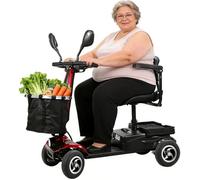 Seniorenmobil Elektromobil für Senioren, elektroroller mit sitz 20KM Reichweite 4 Räder bis 100KG Elektromobil Senioren Leicht mit Große Reifen für Outdoor Roller Mobilität