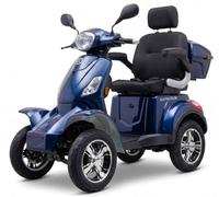 Seniorenmobil VITA CARE 4000 Li - 25 km/h, 1000W Motor, 60V/20Ah Lithium-Akku, 50 km Reichweite, 4 Raeder, Strassenzulassung, E-Mobil Seniorenmobil Blau