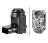 Sensor, Einparkhilfe HELLA 6PX 358 141-101 für AUDI SEAT SKODA VW, außen, hinten